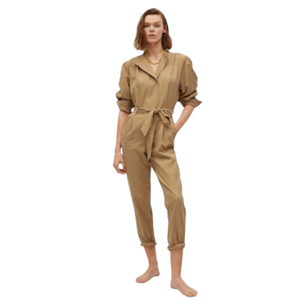 Mango Tan Jumpsuit